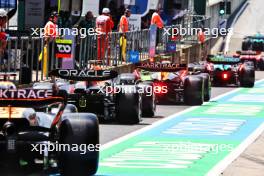 Sergio Perez (MEX) Red Bull Racing RB19 leaves the pits. 30.06.2023. Formula 1 World Championship, Rd 10, Austrian Grand Prix, Spielberg, Austria, Qualifying Day.