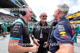 (L to R): Alan Permane (GBR) Alpine F1 Team Trackside Operations Director with Flavio Briatore (ITA) and Jonathan Wheatley (GBR) Red Bull Racing Team Manager on the grid. 02.07.2023. Formula 1 World Championship, Rd 10, Austrian Grand Prix, Spielberg, Austria, Race Day.
