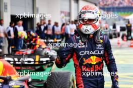 Race winner Max Verstappen (NLD) Red Bull Racing celebrates in parc ferme. 01.07.2023. Formula 1 World Championship, Rd 10, Austrian Grand Prix, Spielberg, Austria, Sprint Day.