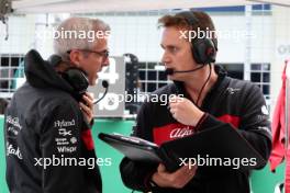Alessandro Alunni Bravi (ITA) Alfa Romeo F1 Team Managing Director and Team Representative (Left) on the grid. 01.07.2023. Formula 1 World Championship, Rd 10, Austrian Grand Prix, Spielberg, Austria, Sprint Day.