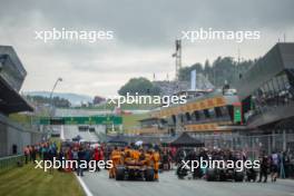 The grid before the start of the race. 01.07.2023. Formula 1 World Championship, Rd 10, Austrian Grand Prix, Spielberg, Austria, Sprint Day.