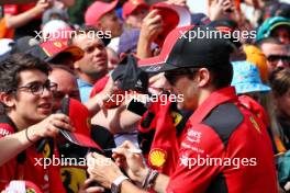 Charles Leclerc (MON) Ferrari with fans. 02.07.2023. Formula 1 World Championship, Rd 10, Austrian Grand Prix, Spielberg, Austria, Race Day.