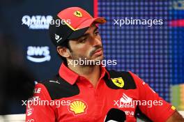 Carlos Sainz Jr (ESP) Ferrari in the FIA Press Conference. 29.06.2023. Formula 1 World Championship, Rd 10, Austrian Grand Prix, Spielberg, Austria, Preparation Day.