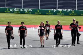 Zhou Guanyu (CHN) Alfa Romeo F1 Team walks the circuit with the team. 29.06.2023. Formula 1 World Championship, Rd 10, Austrian Grand Prix, Spielberg, Austria, Preparation Day.