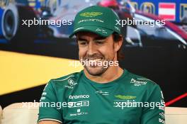 Fernando Alonso (ESP) Aston Martin F1 Team in the FIA Press Conference. 29.06.2023. Formula 1 World Championship, Rd 10, Austrian Grand Prix, Spielberg, Austria, Preparation Day.