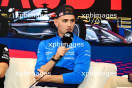Logan Sargeant (USA) Williams Racing in the FIA Press Conference. 29.06.2023. Formula 1 World Championship, Rd 10, Austrian Grand Prix, Spielberg, Austria, Preparation Day.
