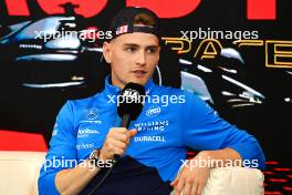 Logan Sargeant (USA) Williams Racing in the FIA Press Conference. 29.06.2023. Formula 1 World Championship, Rd 10, Austrian Grand Prix, Spielberg, Austria, Preparation Day.