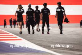 Zhou Guanyu (CHN) Alfa Romeo F1 Team walks the circuit with the team. 29.06.2023. Formula 1 World Championship, Rd 10, Austrian Grand Prix, Spielberg, Austria, Preparation Day.