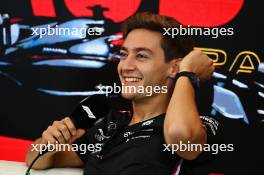 George Russell (GBR) Mercedes AMG F1 in the FIA Press Conference. 29.06.2023. Formula 1 World Championship, Rd 10, Austrian Grand Prix, Spielberg, Austria, Preparation Day.