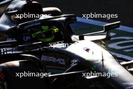 Lewis Hamilton (GBR) Mercedes AMG F1 W14 in the pits. 28.04.2023. Formula 1 World Championship, Rd 4, Azerbaijan Grand Prix, Baku Street Circuit, Azerbaijan, Qualifying Day.