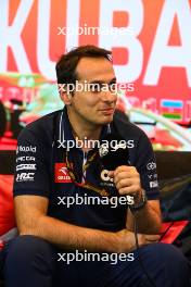 Marco Perrone (ITA) AlphaTauri Sporting Director in the FIA Press Conference. 28.04.2023. Formula 1 World Championship, Rd 4, Azerbaijan Grand Prix, Baku Street Circuit, Azerbaijan, Qualifying Day.