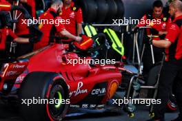 Charles Leclerc (MON) Ferrari SF-23 in the pits. 28.04.2023. Formula 1 World Championship, Rd 4, Azerbaijan Grand Prix, Baku Street Circuit, Azerbaijan, Qualifying Day.
