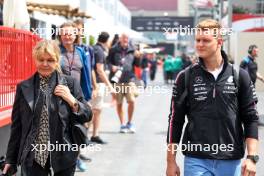 (L to R): Corinna Schumacher (GER) with her son Mick Schumacher (GER) Mercedes AMG F1 Reserve Driver. 28.04.2023. Formula 1 World Championship, Rd 4, Azerbaijan Grand Prix, Baku Street Circuit, Azerbaijan, Qualifying Day.