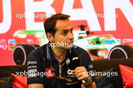 Marco Perrone (ITA) AlphaTauri Sporting Director in the FIA Press Conference. 28.04.2023. Formula 1 World Championship, Rd 4, Azerbaijan Grand Prix, Baku Street Circuit, Azerbaijan, Qualifying Day.