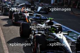 Lewis Hamilton (GBR) Mercedes AMG F1 W14 in the pits. 28.04.2023. Formula 1 World Championship, Rd 4, Azerbaijan Grand Prix, Baku Street Circuit, Azerbaijan, Qualifying Day.