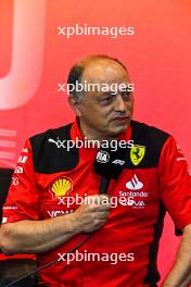 Frederic Vasseur (FRA) Ferrari Team Principal in the FIA Press Conference. 28.04.2023. Formula 1 World Championship, Rd 4, Azerbaijan Grand Prix, Baku Street Circuit, Azerbaijan, Qualifying Day.