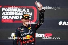 2nd place Max Verstappen (NLD) Red Bull Racing RB19. 30.04.2023. Formula 1 World Championship, Rd 4, Azerbaijan Grand Prix, Baku Street Circuit, Azerbaijan, Race Day.