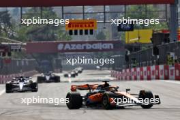 Oscar Piastri (AUS) McLaren MCL60. 30.04.2023. Formula 1 World Championship, Rd 4, Azerbaijan Grand Prix, Baku Street Circuit, Azerbaijan, Race Day.
