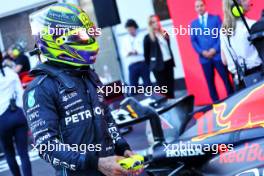 Lewis Hamilton (GBR) Mercedes AMG F1 in parc ferme. 29.04.2023. Formula 1 World Championship, Rd 4, Azerbaijan Grand Prix, Baku Street Circuit, Azerbaijan, Sprint Day.