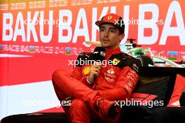 Charles Leclerc (MON) Ferrari, in the post Sprint race FIA Press Conference. 29.04.2023. Formula 1 World Championship, Rd 4, Azerbaijan Grand Prix, Baku Street Circuit, Azerbaijan, Sprint Day.
