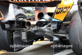 McLaren MCL60 rear diffuser and rear wing detail. 27.04.2023. Formula 1 World Championship, Rd 4, Azerbaijan Grand Prix, Baku Street Circuit, Azerbaijan, Preparation Day.