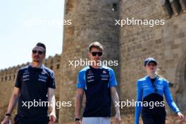 Logan Sargeant (USA) Williams Racing walks the circuit with the team. 27.04.2023. Formula 1 World Championship, Rd 4, Azerbaijan Grand Prix, Baku Street Circuit, Azerbaijan, Preparation Day.
