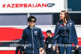 Yuki Tsunoda (JPN) AlphaTauri. 27.04.2023. Formula 1 World Championship, Rd 4, Azerbaijan Grand Prix, Baku Street Circuit, Azerbaijan, Preparation Day.