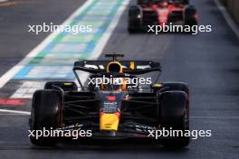 Max Verstappen (NLD) Red Bull Racing RB19 leaves the pits. 28.07.2023. Formula 1 World Championship, Rd 13, Belgian Grand Prix, Spa Francorchamps, Belgium, Qualifying Day.