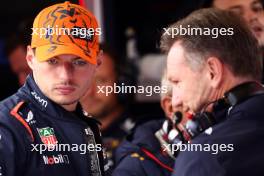 Max Verstappen (NLD) Red Bull Racing with Christian Horner (GBR) Red Bull Racing Team Principal. 28.07.2023. Formula 1 World Championship, Rd 13, Belgian Grand Prix, Spa Francorchamps, Belgium, Qualifying Day.