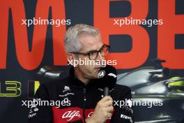 Alessandro Alunni Bravi (ITA) Alfa Romeo F1 Team Managing Director and Team Representative in the FIA Press Conference. 28.07.2023. Formula 1 World Championship, Rd 13, Belgian Grand Prix, Spa Francorchamps, Belgium, Qualifying Day.