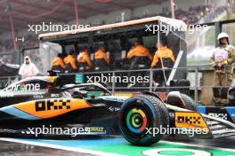 Oscar Piastri (AUS) McLaren MCL60 leaves the pits. 28.07.2023. Formula 1 World Championship, Rd 13, Belgian Grand Prix, Spa Francorchamps, Belgium, Qualifying Day.