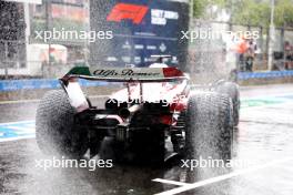 Valtteri Bottas (FIN) Alfa Romeo F1 Team C43 leaves the pits. 28.07.2023. Formula 1 World Championship, Rd 13, Belgian Grand Prix, Spa Francorchamps, Belgium, Qualifying Day.