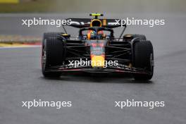 Sergio Perez (MEX) Red Bull Racing RB19. 28.07.2023. Formula 1 World Championship, Rd 13, Belgian Grand Prix, Spa Francorchamps, Belgium, Qualifying Day.