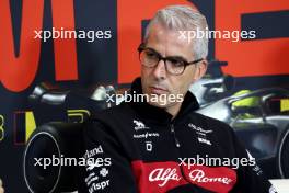 Alessandro Alunni Bravi (ITA) Alfa Romeo F1 Team Managing Director and Team Representative in the FIA Press Conference. 28.07.2023. Formula 1 World Championship, Rd 13, Belgian Grand Prix, Spa Francorchamps, Belgium, Qualifying Day.