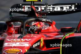 Carlos Sainz Jr (ESP) Ferrari SF-23 leaves the pits. 28.07.2023. Formula 1 World Championship, Rd 13, Belgian Grand Prix, Spa Francorchamps, Belgium, Qualifying Day.