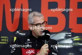 Alessandro Alunni Bravi (ITA) Alfa Romeo F1 Team Managing Director and Team Representative in the FIA Press Conference. 28.07.2023. Formula 1 World Championship, Rd 13, Belgian Grand Prix, Spa Francorchamps, Belgium, Qualifying Day.