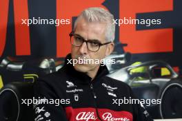 Alessandro Alunni Bravi (ITA) Alfa Romeo F1 Team Managing Director and Team Representative in the FIA Press Conference. 28.07.2023. Formula 1 World Championship, Rd 13, Belgian Grand Prix, Spa Francorchamps, Belgium, Qualifying Day.