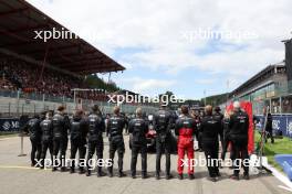 Alfa Romeo F1 Team on the grid. 30.07.2023. Formula 1 World Championship, Rd 13, Belgian Grand Prix, Spa Francorchamps, Belgium, Race Day.