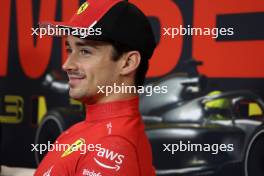 Charles Leclerc (MON) Ferrari in the post race FIA Press Conference. 30.07.2023. Formula 1 World Championship, Rd 13, Belgian Grand Prix, Spa Francorchamps, Belgium, Race Day.
