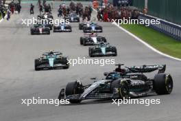 George Russell (GBR) Mercedes AMG F1 W14 on the formation lap. 30.07.2023. Formula 1 World Championship, Rd 13, Belgian Grand Prix, Spa Francorchamps, Belgium, Race Day.