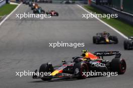 Sergio Perez (MEX) Red Bull Racing RB19. 30.07.2023. Formula 1 World Championship, Rd 13, Belgian Grand Prix, Spa Francorchamps, Belgium, Race Day.