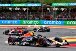 Sergio Perez (MEX) Red Bull Racing RB19. 30.07.2023. Formula 1 World Championship, Rd 13, Belgian Grand Prix, Spa Francorchamps, Belgium, Race Day.