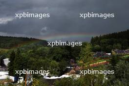 Circuit atmosphere - a rainbow over the circuit., 29.07.2023. Formula 1 World Championship, Rd 13, Belgian Grand Prix, Spa Francorchamps, Belgium, Sprint Day.