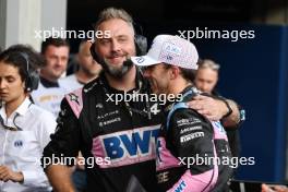 Pierre Gasly (FRA) Alpine F1 Team celebrates his third position in Sprint parc ferme. 29.07.2023. Formula 1 World Championship, Rd 13, Belgian Grand Prix, Spa Francorchamps, Belgium, Sprint Day.