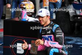 Pierre Gasly (FRA) Alpine F1 Team celebrates his third position in Sprint parc ferme. 29.07.2023. Formula 1 World Championship, Rd 13, Belgian Grand Prix, Spa Francorchamps, Belgium, Sprint Day.