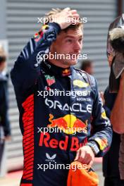 Max Verstappen (NLD) Red Bull Racing, first position, in Sprint Qualifying parc ferme. 29.07.2023. Formula 1 World Championship, Rd 13, Belgian Grand Prix, Spa Francorchamps, Belgium, Sprint Day.