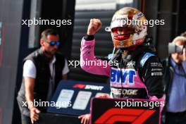 Pierre Gasly (FRA) Alpine F1 Team celebrates his third position in Sprint parc ferme. 29.07.2023. Formula 1 World Championship, Rd 13, Belgian Grand Prix, Spa Francorchamps, Belgium, Sprint Day.