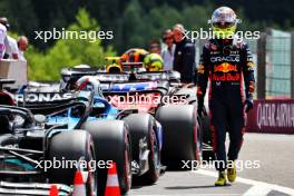 Sergio Perez (MEX) Red Bull Racing in Sprint Qualifying parc ferme. 29.07.2023. Formula 1 World Championship, Rd 13, Belgian Grand Prix, Spa Francorchamps, Belgium, Sprint Day.