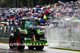 Circuit atmosphere - rain delays Sprint qualifying. 29.07.2023. Formula 1 World Championship, Rd 13, Belgian Grand Prix, Spa Francorchamps, Belgium, Sprint Day.