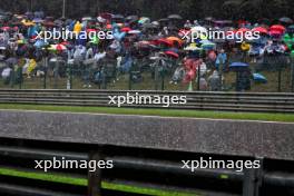 Circuit atmosphere - rain delays Sprint qualifying. 29.07.2023. Formula 1 World Championship, Rd 13, Belgian Grand Prix, Spa Francorchamps, Belgium, Sprint Day.